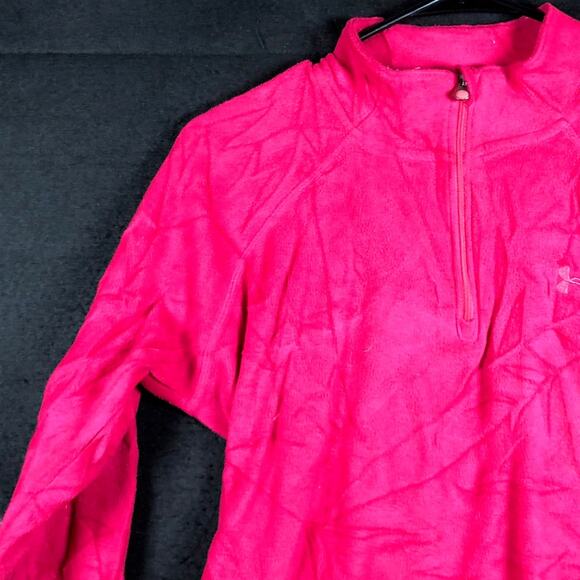Under Armour Womens Sweater Pink 1/4 Zip Fleece Outdoors Lightweight Small - Picture 4 of 11